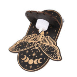 Wooden Candle Holder Hanging Decoration LED Animal Candlestick Crystal Display Stand for Meditation Home Decor - Extra Image