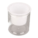 Automatic Water Absorbing Transparent Pot Creative Round Office Desktop Green Plant Hydroponic Plastic Flower Pots