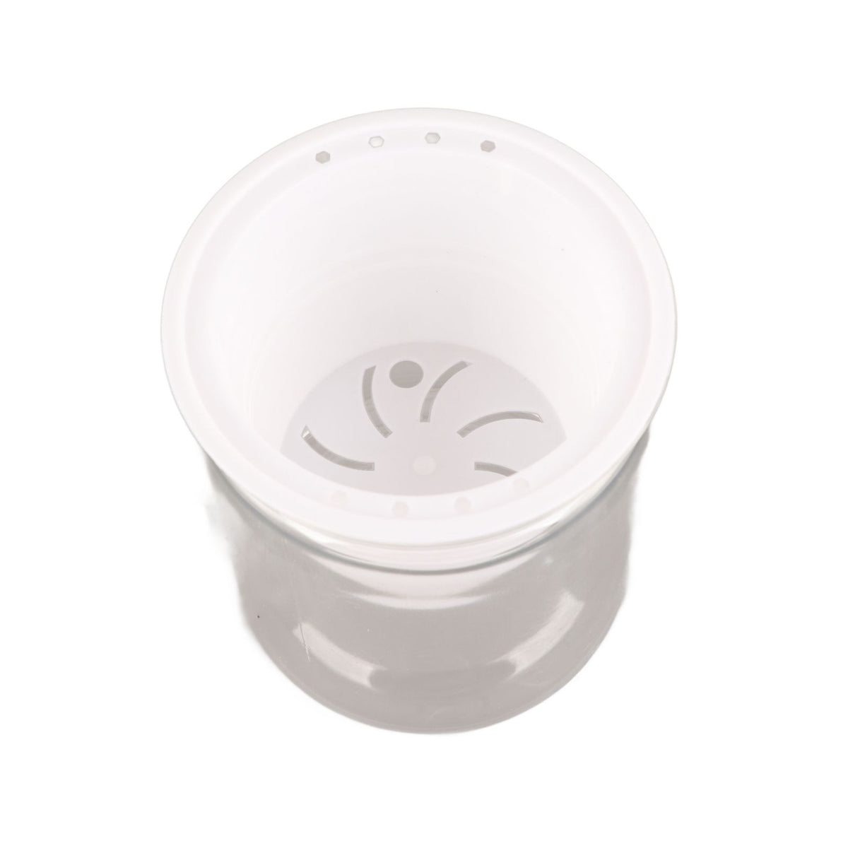 Automatic Water Absorbing Transparent Pot Creative Round Office Desktop Green Plant Hydroponic Plastic Flower Pots