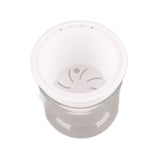 Automatic Water Absorbing Transparent Pot Creative Round Office Desktop Green Plant Hydroponic Plastic Flower Pots - Front View