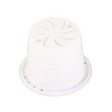 Automatic Water Absorbing Transparent Pot Creative Round Office Desktop Green Plant Hydroponic Plastic Flower Pots - Top-Down View