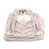 2 in 1 Foldable Children's Sofa Cushion Plush Sofa Cute Sofa Chair for Children - Low Angle