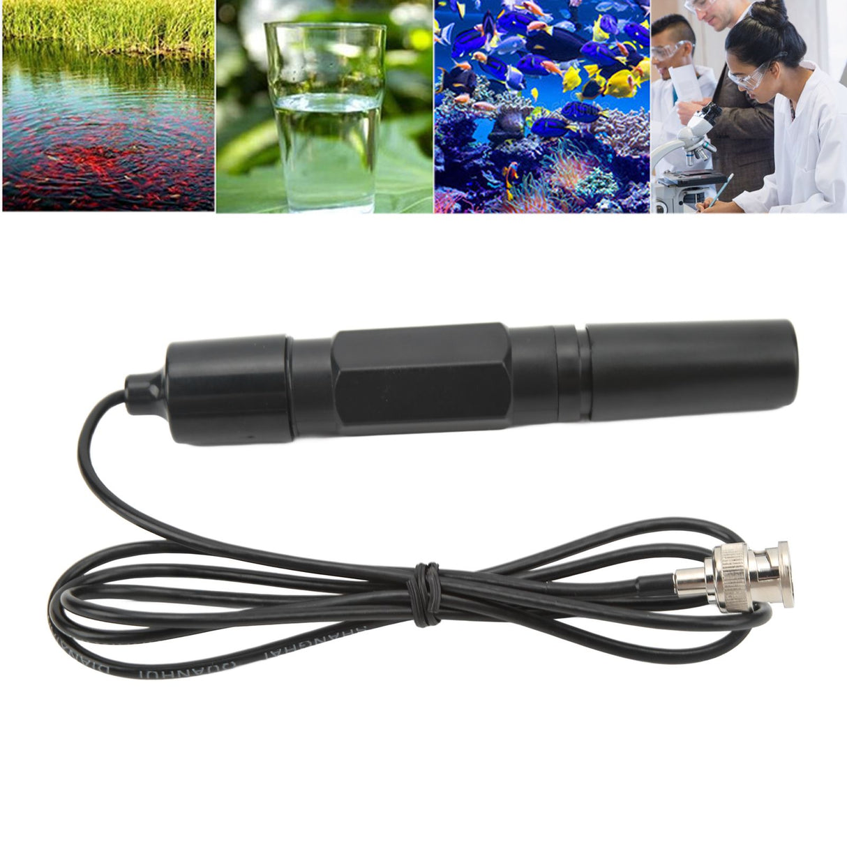 ORP 201H Probe Electrode Replaceable BNC Socket Probe for ORP Tester Meter Controller 2M