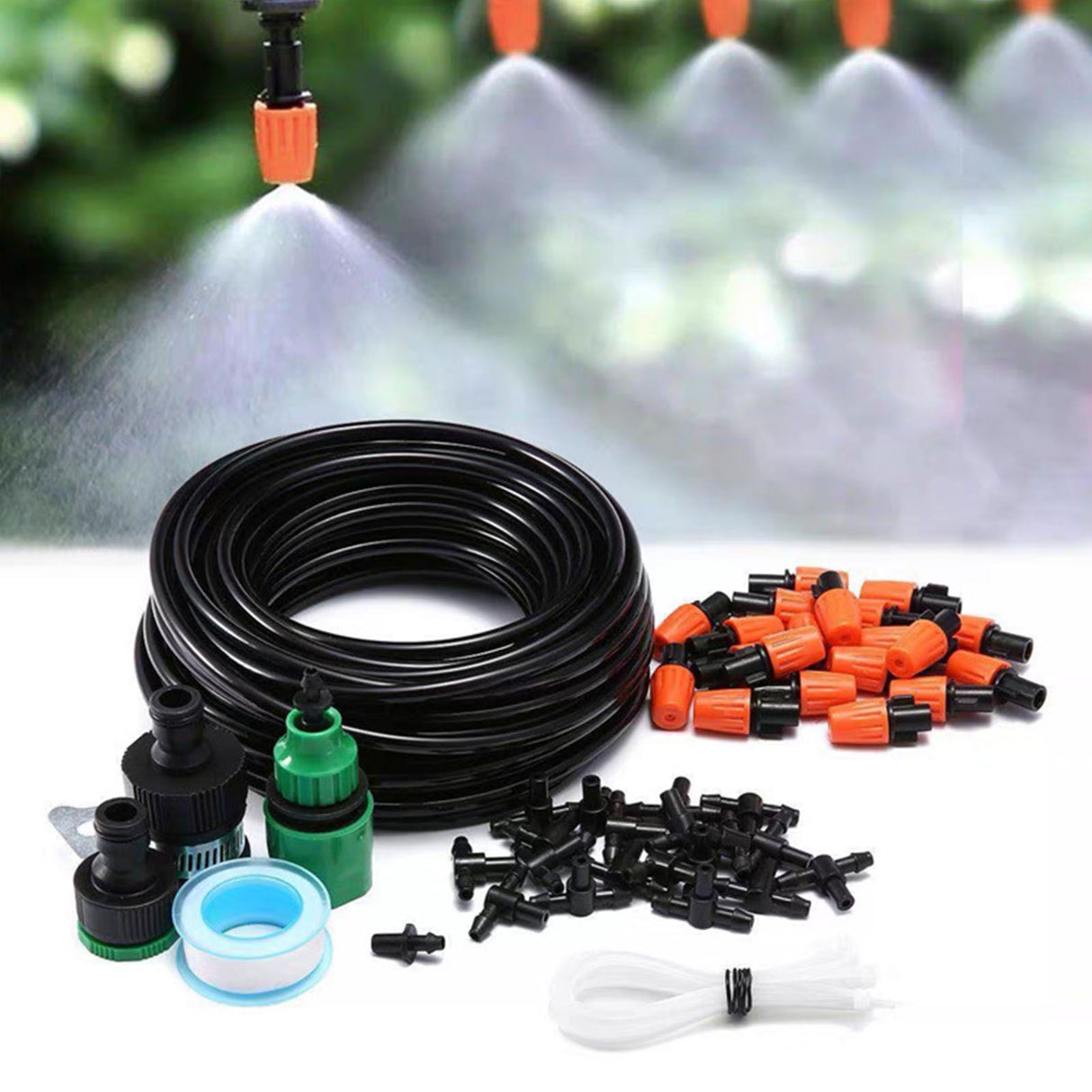 Garden Drip Irrigation System Automatic Micro Spraying Watering Kits Irrigation Atomization System 30m/1181.1in