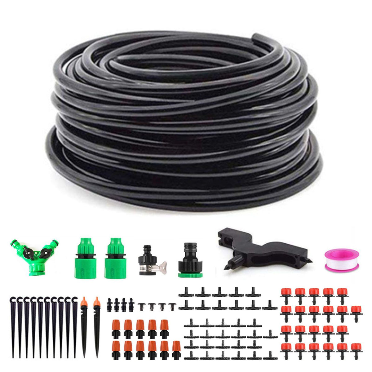 Garden Drip Irrigation System Automatic Micro Spraying Watering Kits Irrigation Atomization System 40m/1574.8in