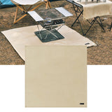 BBQ Grill Mat Outdoor Picnic Fire Pit Mat High Temperature Resistant Glass Fiber Fireproof Cloth M 80x80cm