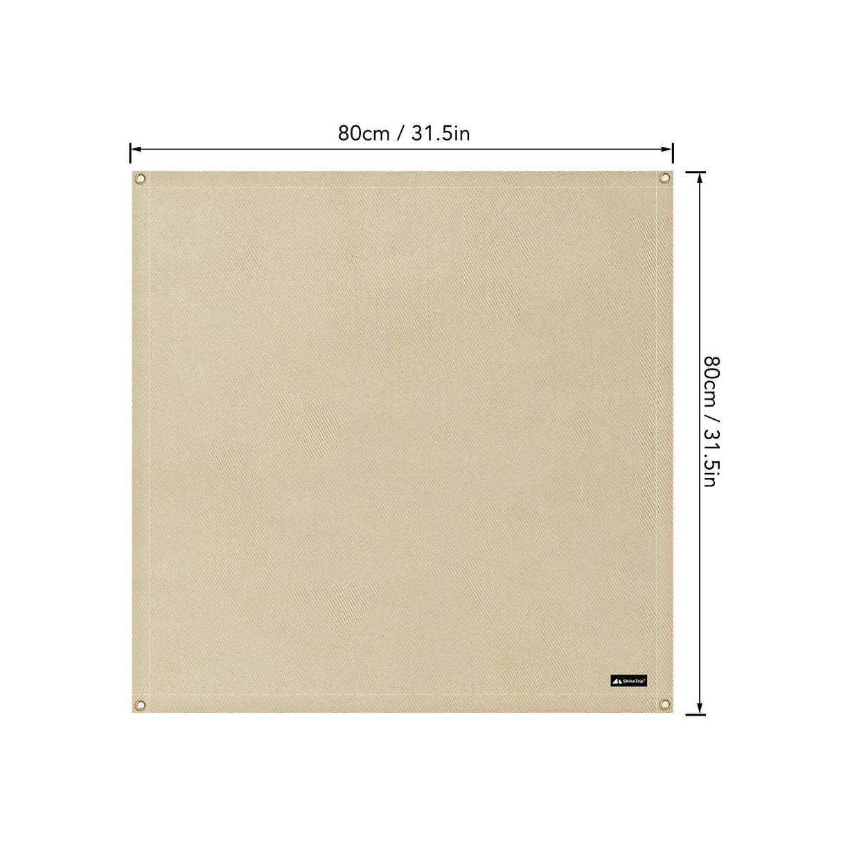 BBQ Grill Mat Outdoor Picnic Fire Pit Mat High Temperature Resistant Glass Fiber Fireproof Cloth M 80x80cm