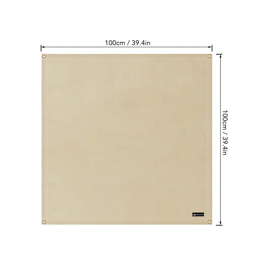 BBQ Grill Mat Outdoor Picnic Fire Pit Mat High Temperature Resistant Glass Fiber Fireproof Cloth L 100x100cm