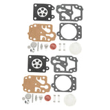 2 Sets Carburetor Diaphragm and Gasket Paper Iron Rubber Carburetor Repair Kit for Walbro 40 5 Chain Saw - Front View