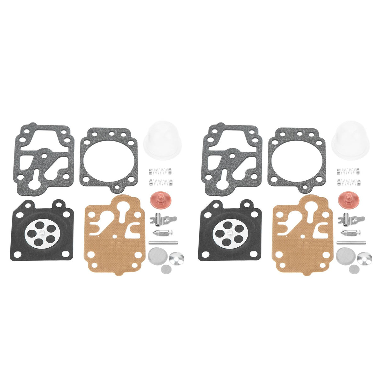 2 Sets Carburetor Diaphragm and Gasket Paper Iron Rubber Carburetor Repair Kit for Walbro 40 5 Chain Saw