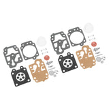 2 Sets Carburetor Diaphragm and Gasket Paper Iron Rubber Carburetor Repair Kit for Walbro 40 5 Chain Saw - Rear View