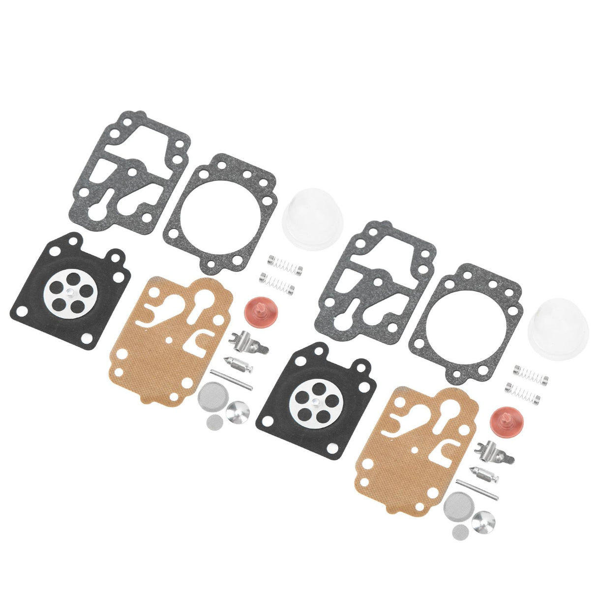 2 Sets Carburetor Diaphragm and Gasket Paper Iron Rubber Carburetor Repair Kit for Walbro 40 5 Chain Saw