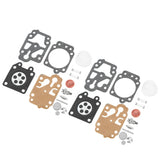 2 Sets Carburetor Diaphragm and Gasket Paper Iron Rubber Carburetor Repair Kit for Walbro 40 5 Chain Saw - Low Angle