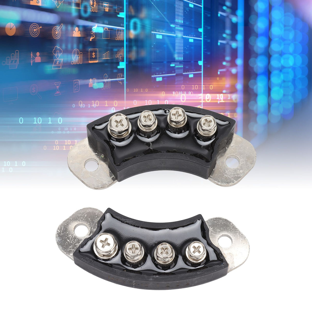 1 Pair 4 Terminals Generator Rectifier Semiarc Rotating Rectifier Bridge Module for Current Adjustment