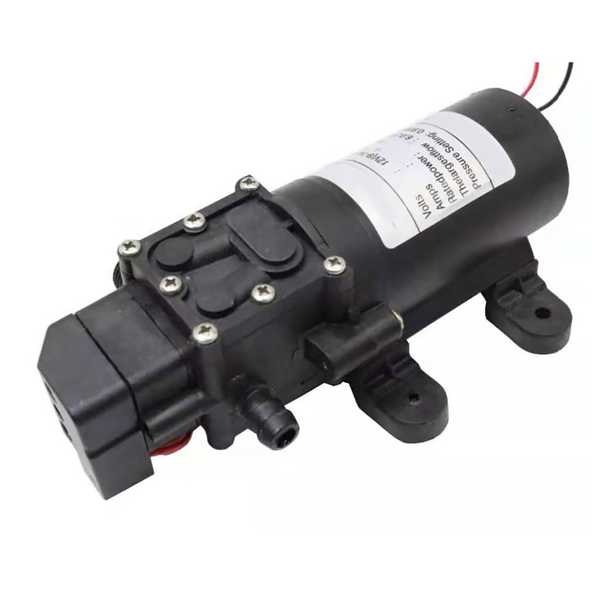 High Pressure Diaphragm Pump Smart Electric 6L Flow Rate Self Priming Pump for Car Wash Agricultural DC12V 72W