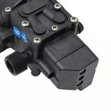 High Pressure Diaphragm Pump Smart Electric 6L Flow Rate Self Priming Pump for Car Wash Agricultural DC12V 72W - Close-Up Angle