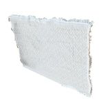 Outdoor Picnic Blanket with Fringe Cotton Soft Comfortable Simple Style for Camping Beach 180x130 - Front View