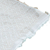 Outdoor Picnic Blanket with Fringe Cotton Soft Comfortable Simple Style for Camping Beach 180x130 - Low Angle