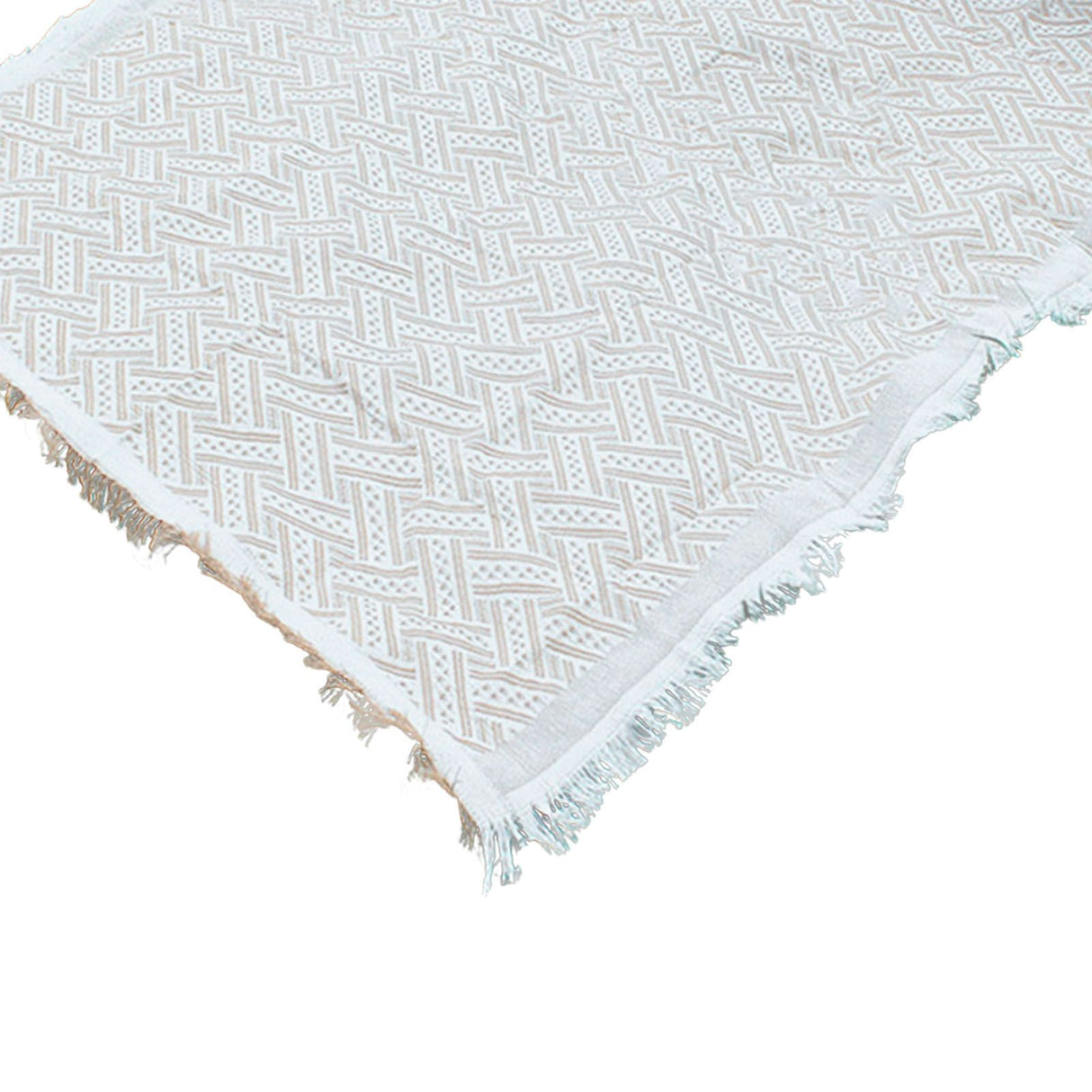 Outdoor Picnic Blanket with Fringe Cotton Soft Comfortable Simple Style for Camping Beach 180x130