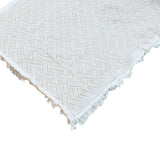 Outdoor Picnic Blanket with Fringe Cotton Soft Comfortable Simple Style for Camping Beach 180x130 - Extra Image