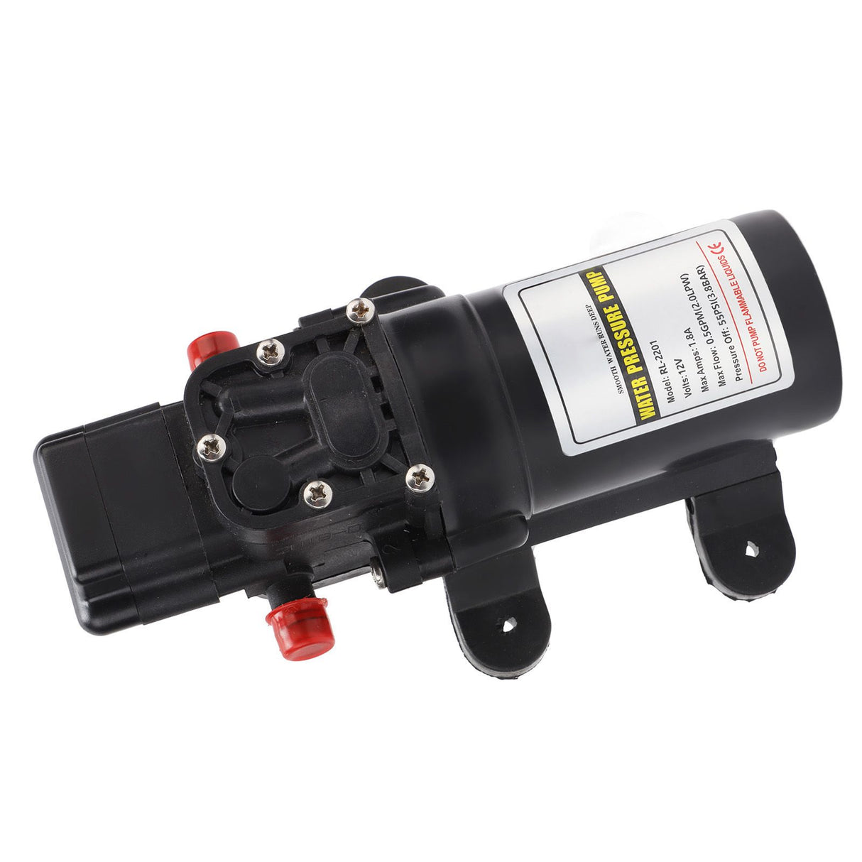 Water Pressure Diaphragm Pump Self Priming Diaphragm Pump High Pressure Water Pump for Outdoor RL 2201 12V
