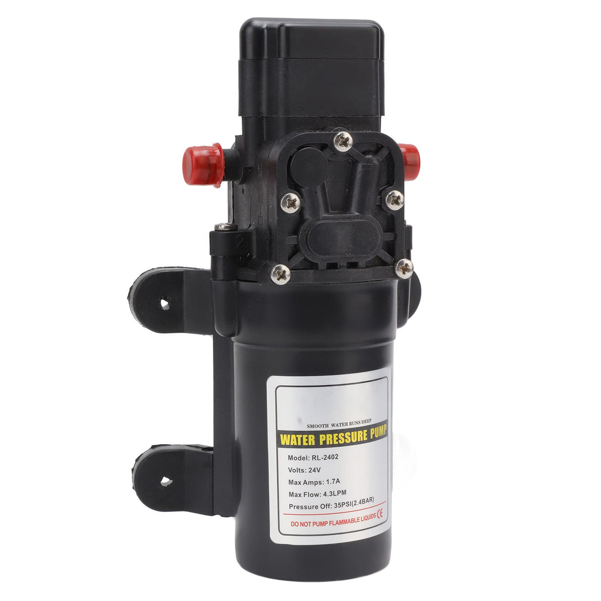 Water Pressure Diaphragm Pump Self Priming Diaphragm Pump High Pressure Water Pump for Outdoor RL 2402 24V