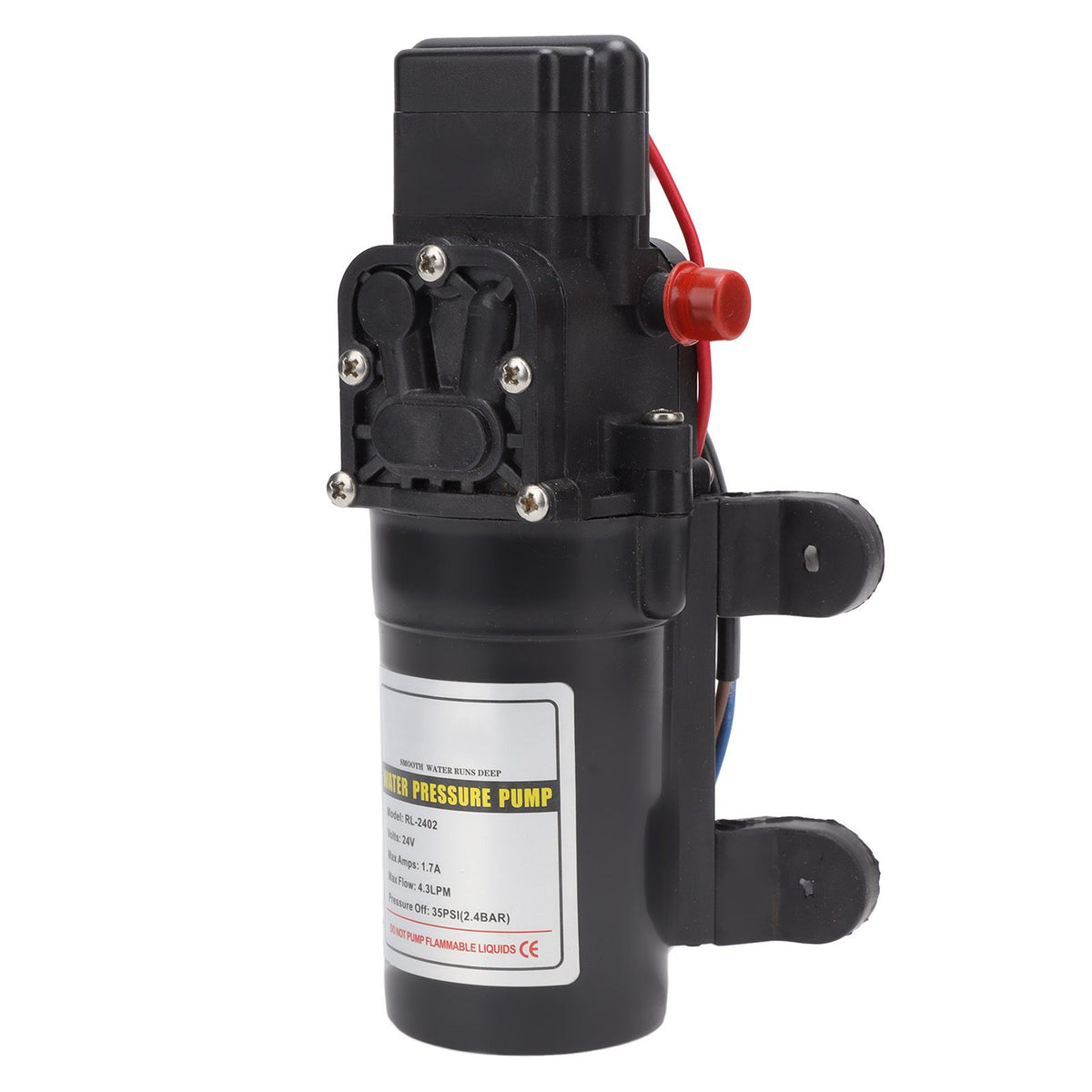 Water Pressure Diaphragm Pump Self Priming Diaphragm Pump High Pressure Water Pump for Outdoor RL 2402 24V