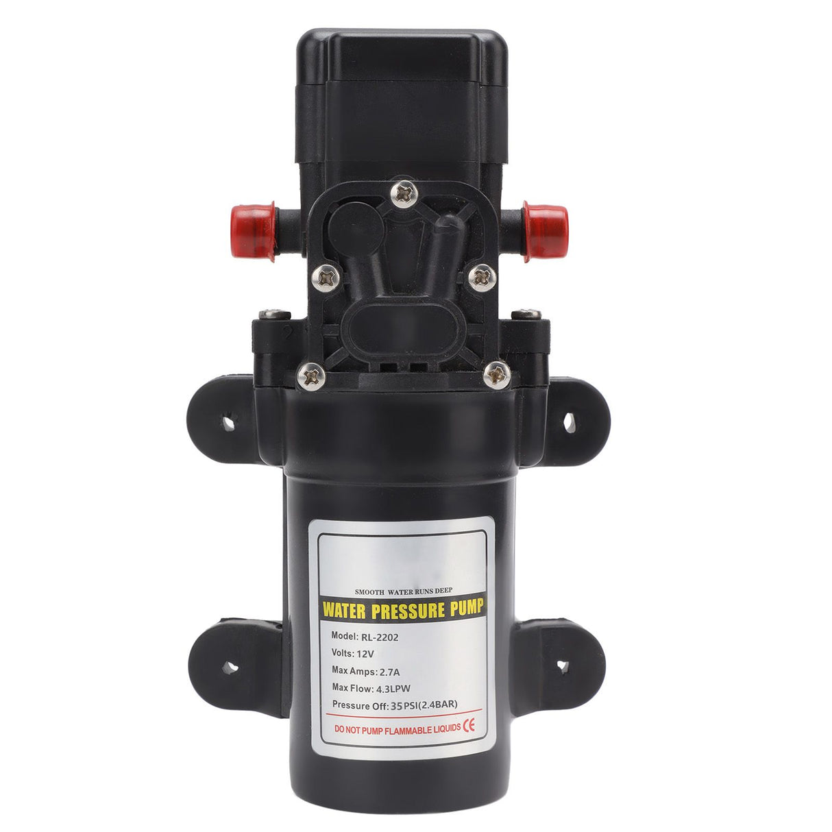 Water Pressure Diaphragm Pump Self Priming Diaphragm Pump High Pressure Water Pump for Outdoor RL 2202 12V
