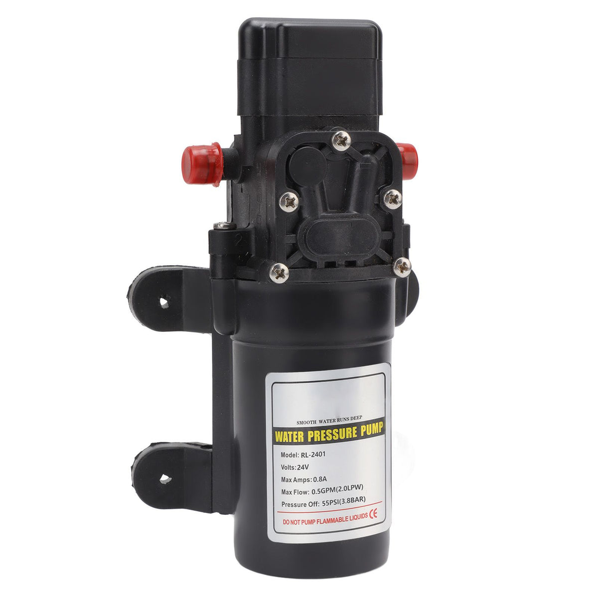 Water Pressure Diaphragm Pump Self Priming Diaphragm Pump High Pressure Water Pump for Outdoor RL 2401 24V