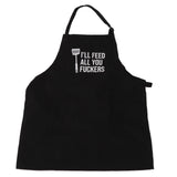 Men Funny Apron Chef Bib Apron with 3 Pockets Adjustable Neck Strap for Kitchen Cooking BBQ Baking Husband Dad Gifts