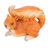 Resin Squirrel Figurine Statue Garden Landscape Decoration Animals Ornaments for Scenic Spots Courtyards Climbing Trees Red Brown Squirrel