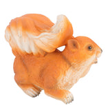 Resin Squirrel Figurine Statue Garden Landscape Decoration Animals Ornaments for Scenic Spots Courtyards Climbing Trees Red Brown Squirrel - 45-Degree Angle
