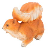 Resin Squirrel Figurine Statue Garden Landscape Decoration Animals Ornaments for Scenic Spots Courtyards Climbing Trees Red Brown Squirrel - Extra Image