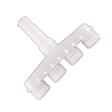 Sprinkler Head Plastic Multifunction Watering Misting Sprinkler for Garden Outdoor Agriculture Four Holes