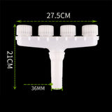 Sprinkler Head Plastic Multifunction Watering Misting Sprinkler for Garden Outdoor Agriculture Four Holes