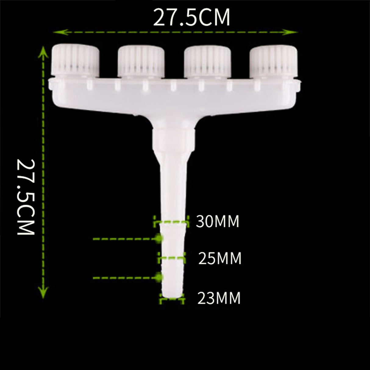 Sprinkler Head Plastic Multifunction Watering Misting Sprinkler for Garden Outdoor Agriculture Four Holes