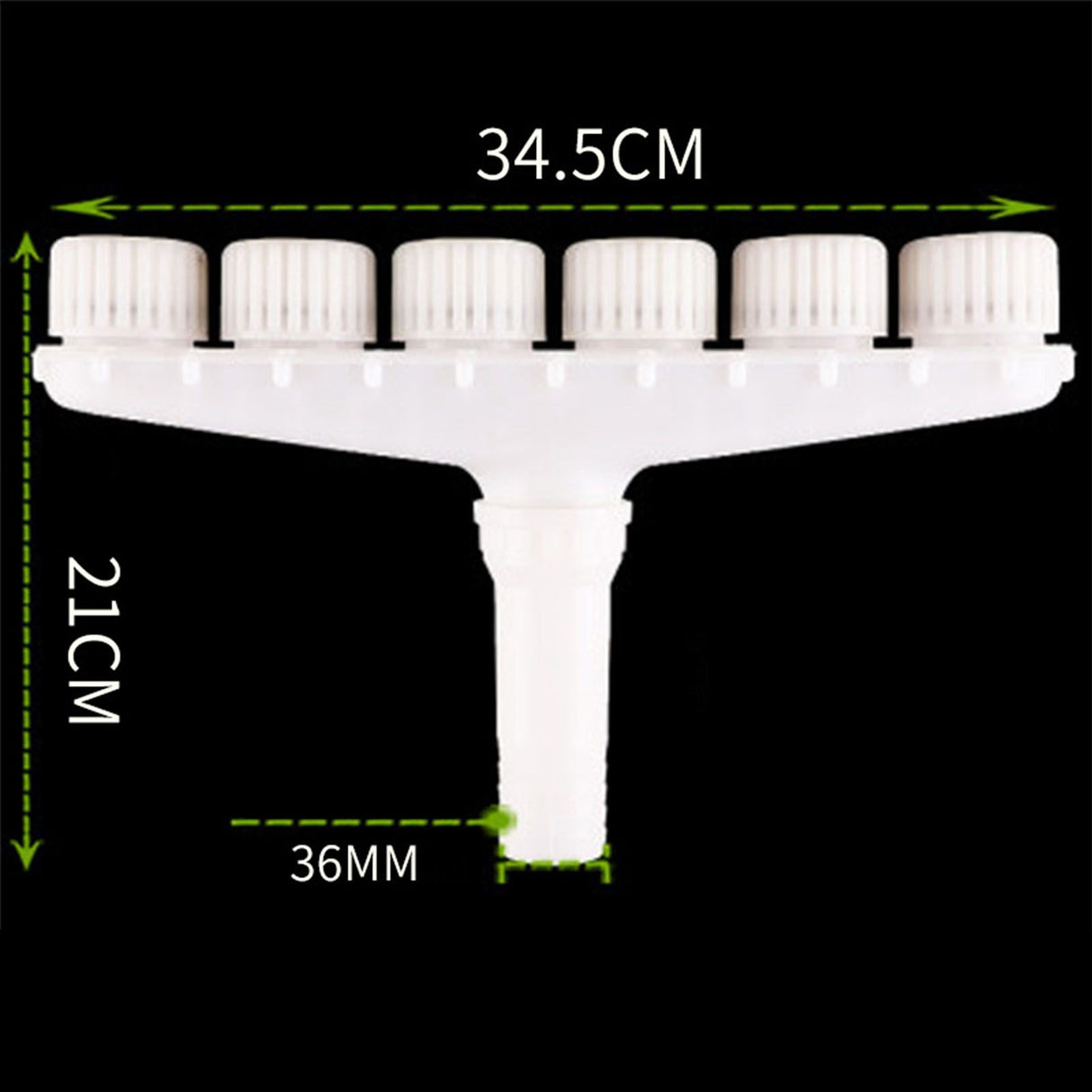 Sprinkler Head Plastic Multifunction Watering Misting Sprinkler for Garden Outdoor Agriculture Six Holes