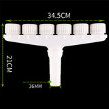 Sprinkler Head Plastic Multifunction Watering Misting Sprinkler for Garden Outdoor Agriculture Six Holes - Extra Image