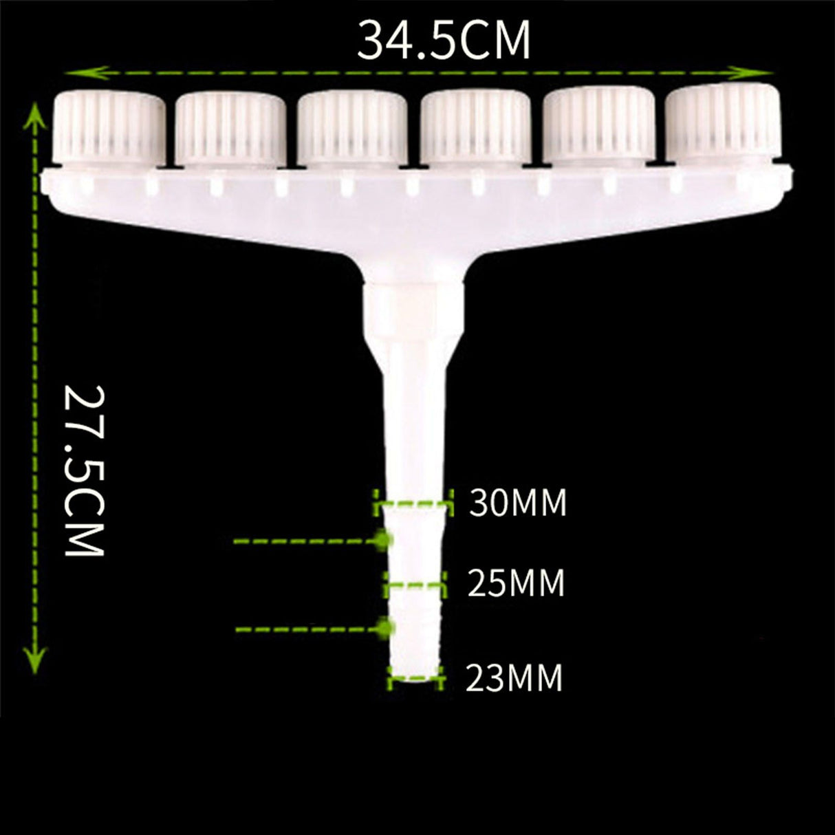 Sprinkler Head Plastic Multifunction Watering Misting Sprinkler for Garden Outdoor Agriculture Six Holes