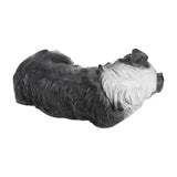 Puppy Statues Sculptures Synthetic Resin Waterproof Border Collie Statue Ornament for Garden Outdoor - Top-Down View