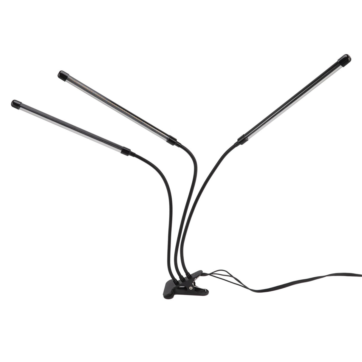 3 Head Clip Plant Light Full Spectrum Red White Warm Light 10 Level Dimmable USB LED Plant Growing Lamp with Timer