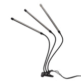 3 Head Clip Plant Light Full Spectrum Red White Warm Light 10 Level Dimmable USB LED Plant Growing Lamp with Timer