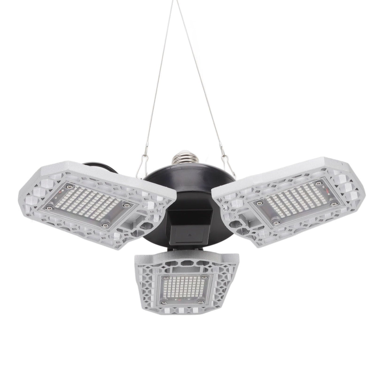 Plant Grow Light 220V 3 Heads Foldable E27 240 LEDs Red Blue Spectrum Waterproof Plant Growing Lamps for Indoor