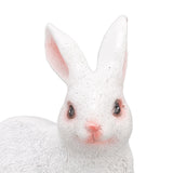 One Pair Garden Statues Rabbit Synthetic Resin Outdoor Craft Sculpture for Home Patio - Extra Image