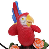 Hanging Iron Ring Parrots Resin Waterproof Exquisite Garden Hanging Parrot Statue Decor for Courtyard Balcony - Extra Image