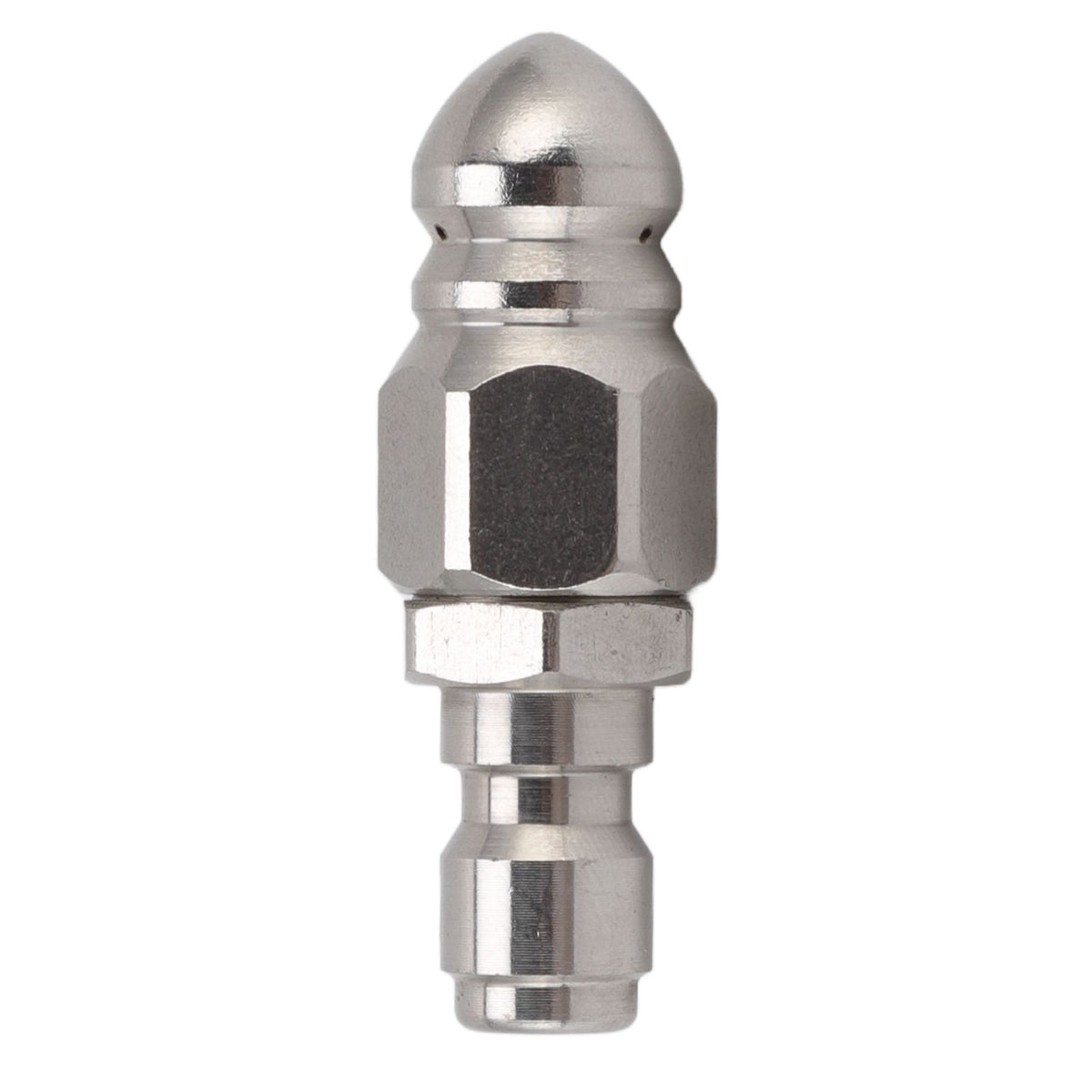 G1/4 Inch Stainless Steel High Pressure Washer Drain Sewer Cleaning Pipe Jetter Spray Quick Plug Drain Hose Nozzle