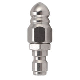 G1/4 Inch Stainless Steel High Pressure Washer Drain Sewer Cleaning Pipe Jetter Spray Quick Plug Drain Hose Nozzle