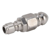 G1/4 Inch Stainless Steel High Pressure Washer Drain Sewer Cleaning Pipe Jetter Spray Quick Plug Drain Hose Nozzle