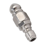 G1/4 Inch Stainless Steel High Pressure Washer Drain Sewer Cleaning Pipe Jetter Spray Quick Plug Drain Hose Nozzle