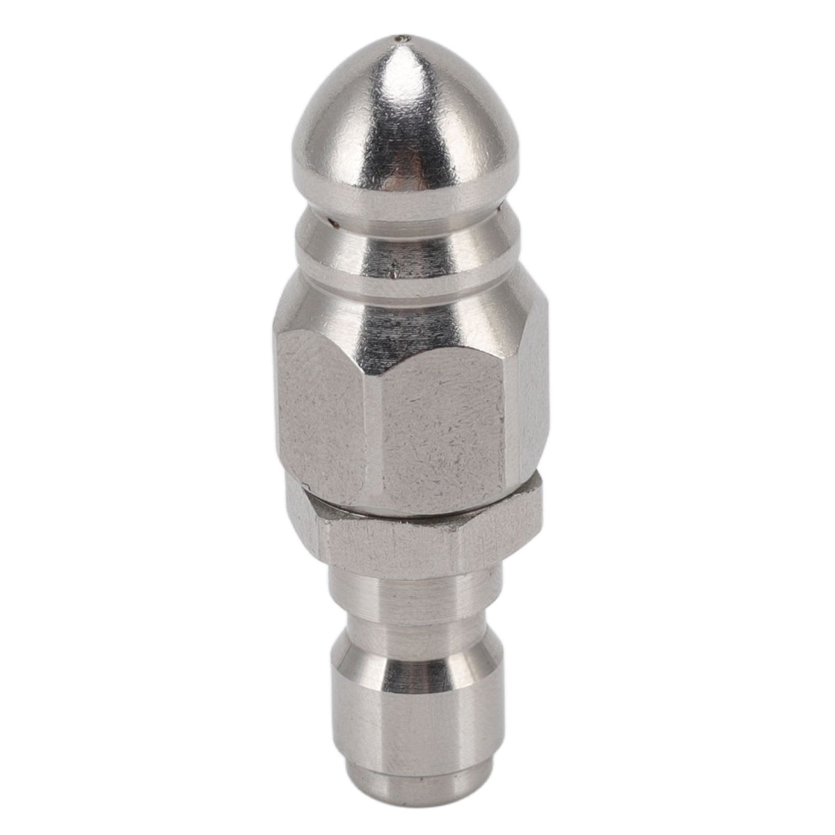 G1/4 Inch Stainless Steel High Pressure Washer Drain Sewer Cleaning Pipe Jetter Spray Quick Plug Drain Hose Nozzle